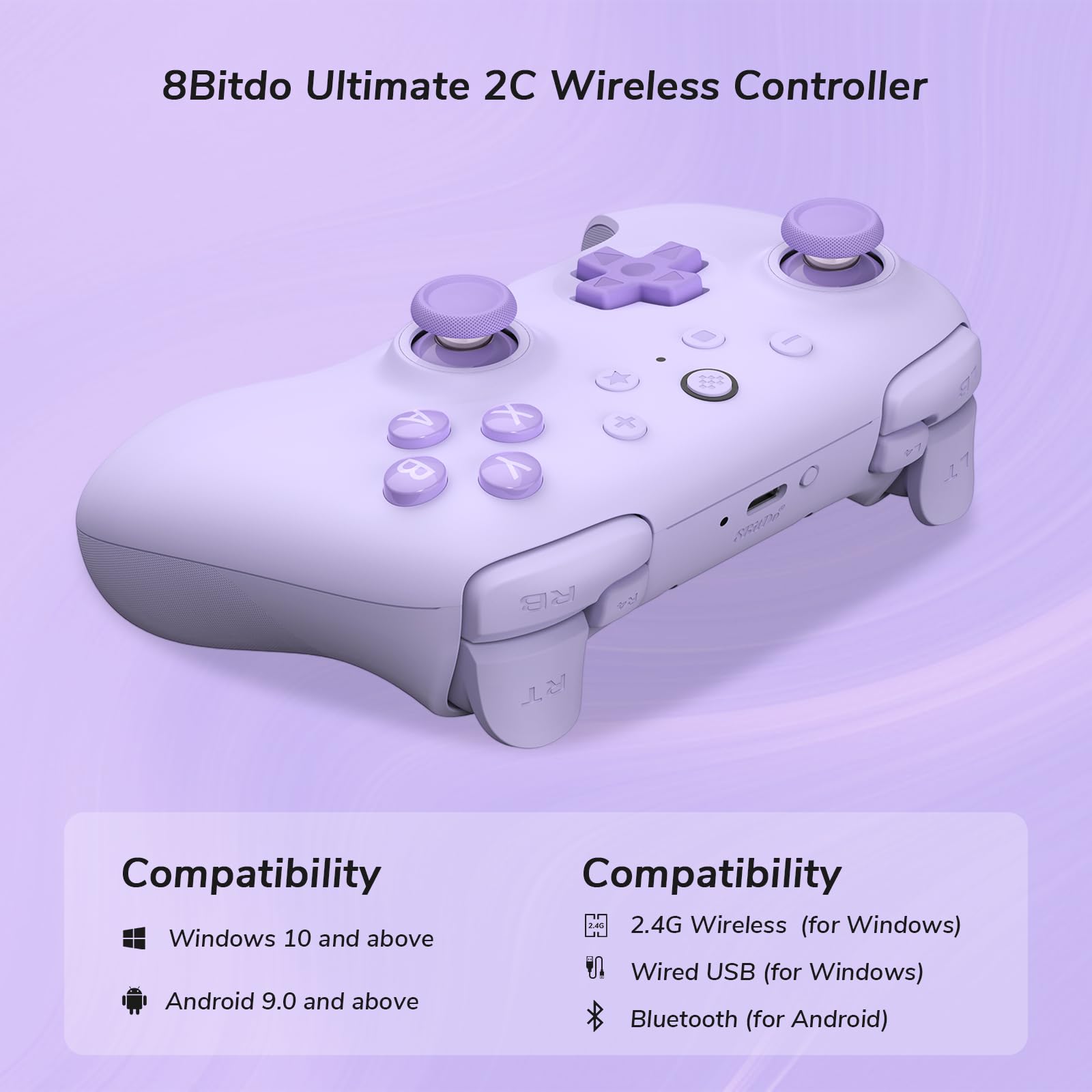 Foto 5 | Controlador Inalámbrico 8bitdo Ultimate 2c Para Windows Pc/android - Venta Internacional.