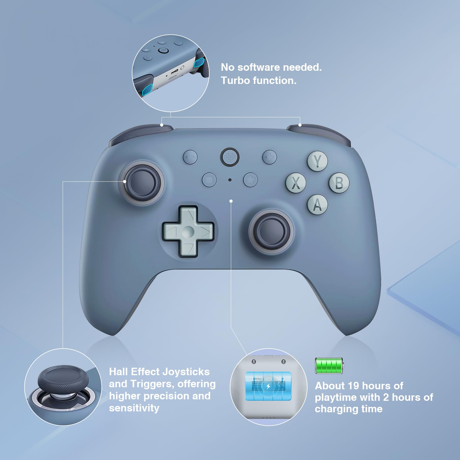 Foto 3 pulgar | Controlador Inalámbrico 8bitdo Ultimate 2c Para Windows Pc/android - Venta Internacional.