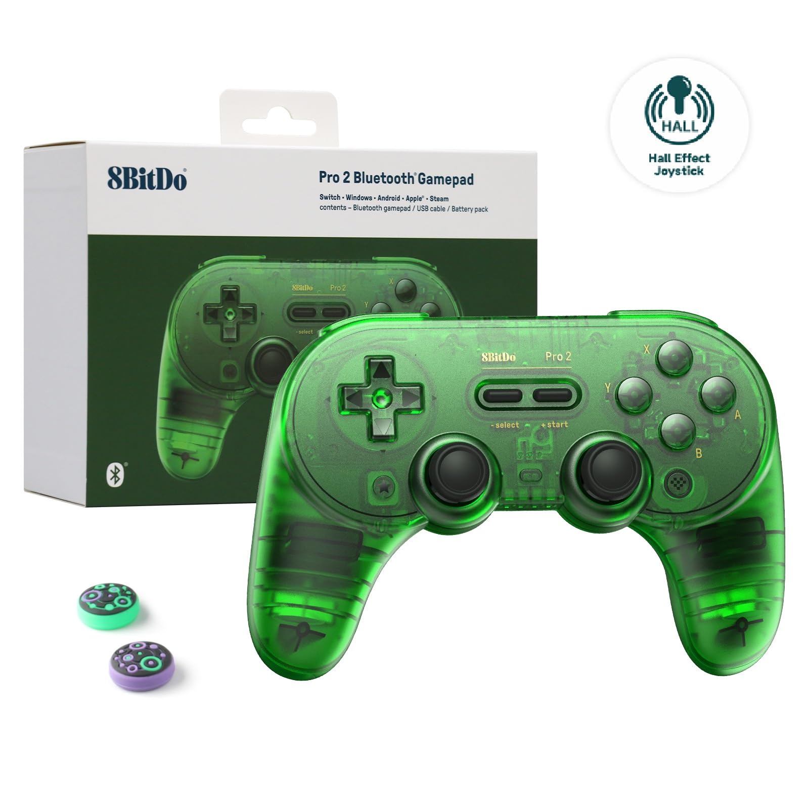 Foto 1 | Controlador Bluetooth 8bitdo Pro 2 Para Switch Pc Android Verde - Venta Internacional.