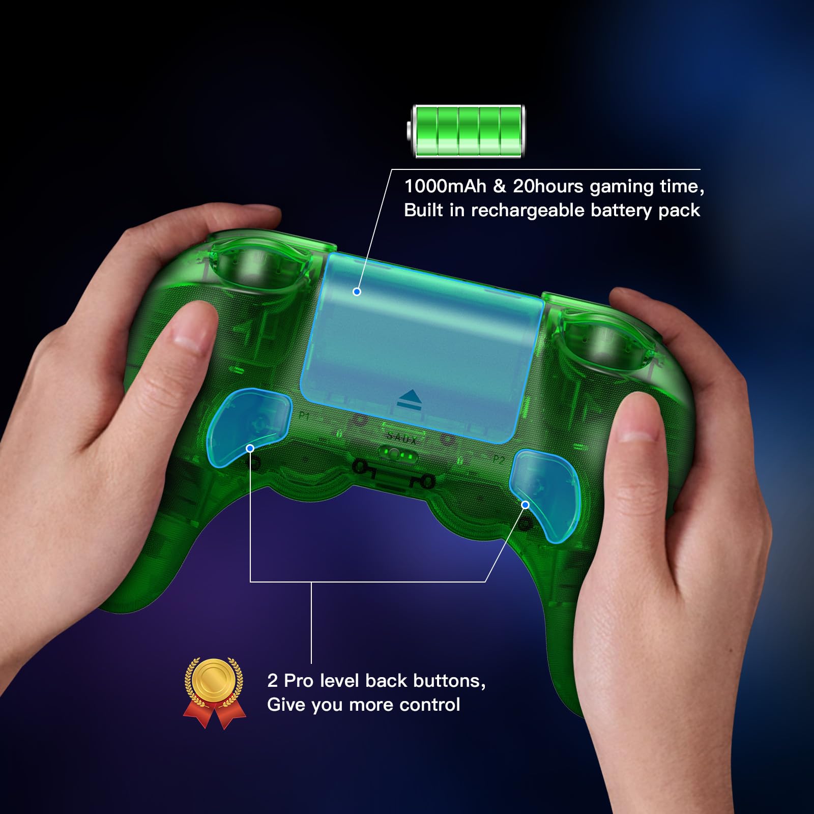 Foto 2 | Controlador Bluetooth 8bitdo Pro 2 Para Switch Pc Android Verde - Venta Internacional.