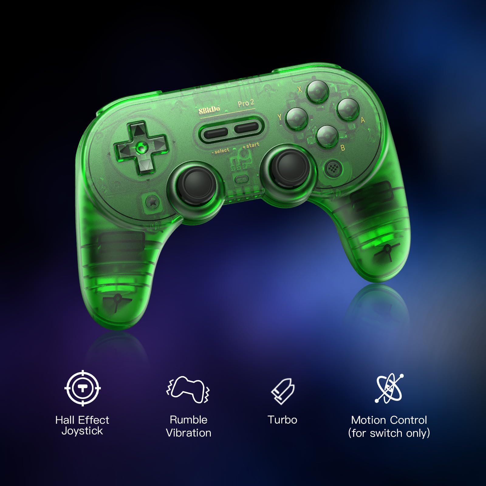 Foto 5 | Controlador Bluetooth 8bitdo Pro 2 Para Switch Pc Android Verde - Venta Internacional.
