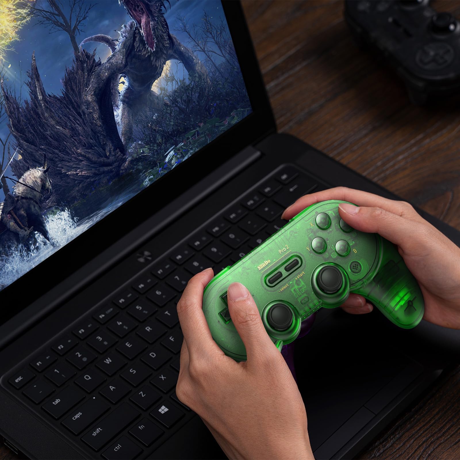 Foto 6 | Controlador Bluetooth 8bitdo Pro 2 Para Switch Pc Android Verde - Venta Internacional.