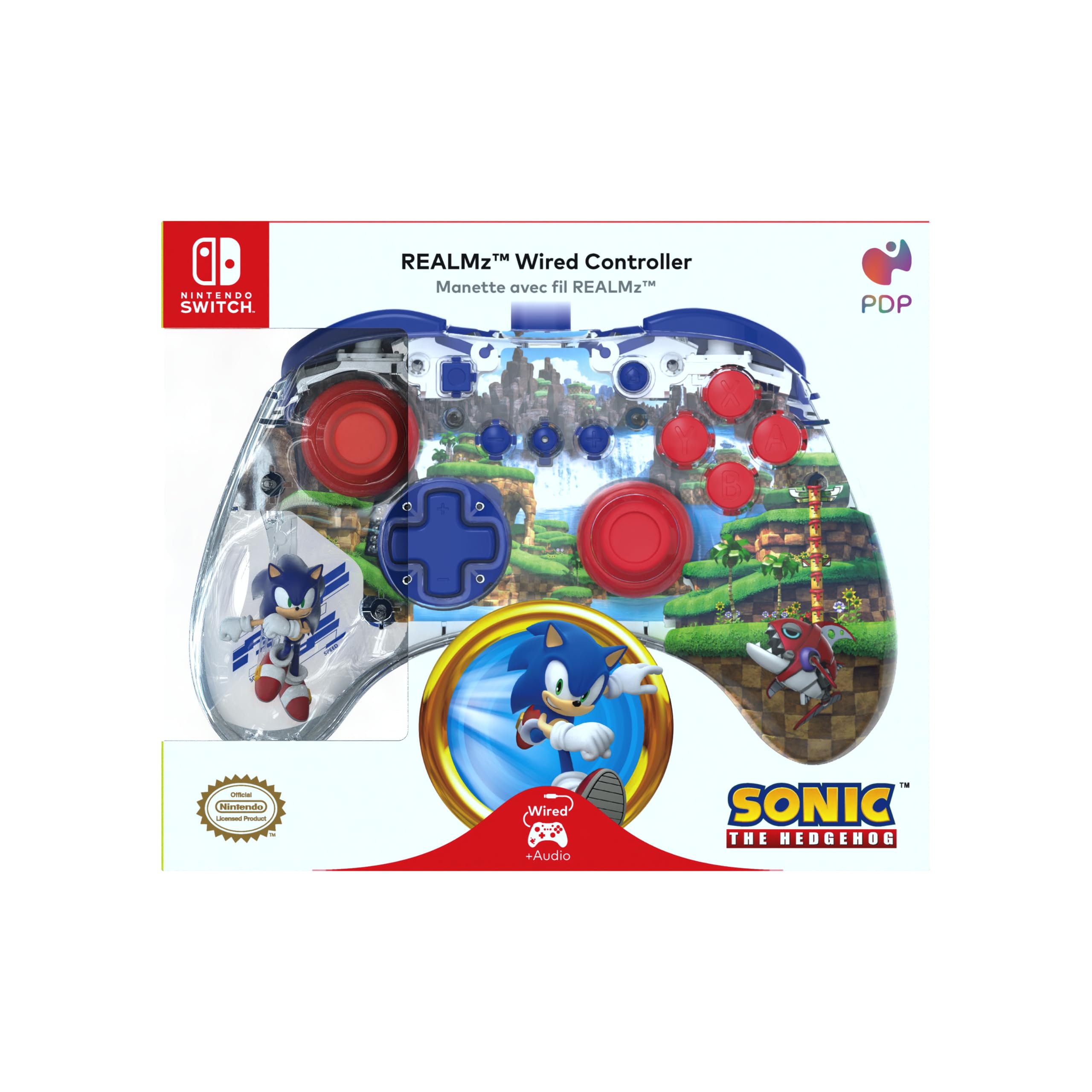 Foto 4 pulgar | Control Pro para Nintendo Switch Pdp Realmz Sonic Green - Venta Internacional