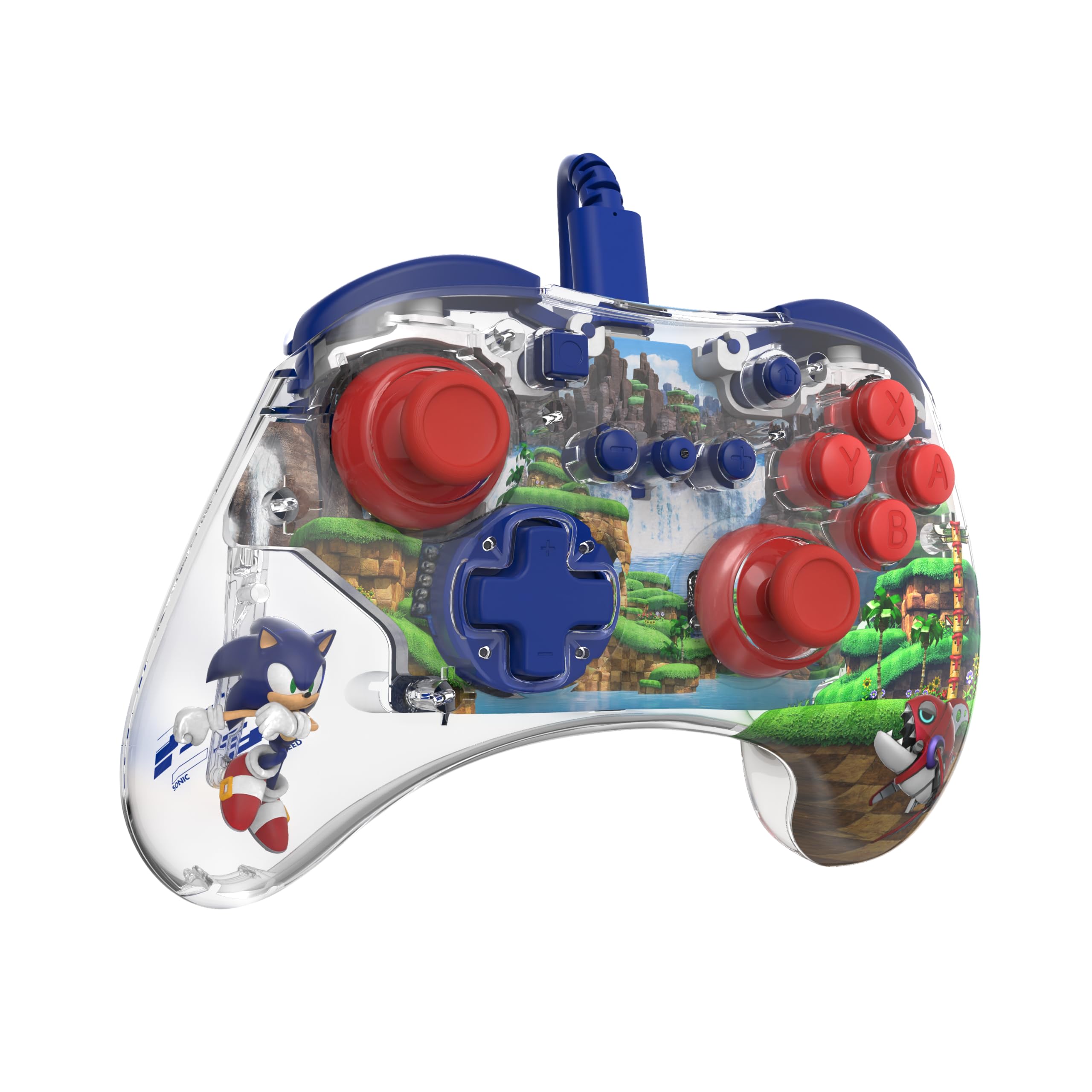 Foto 5 pulgar | Control Pro para Nintendo Switch Pdp Realmz Sonic Green - Venta Internacional