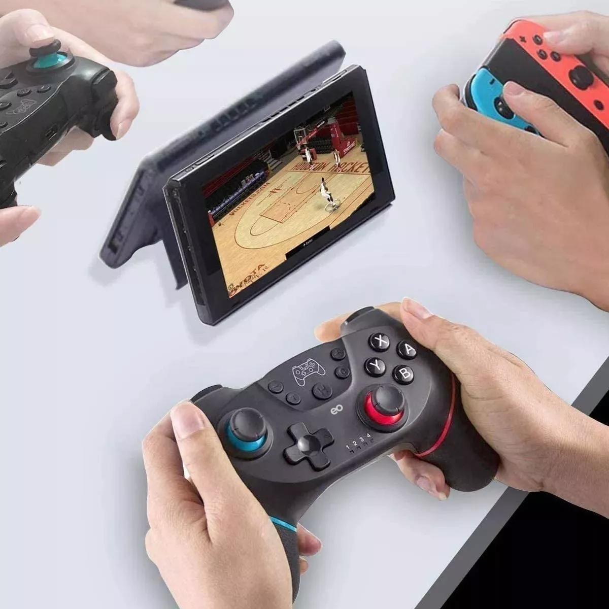 Foto 3 pulgar | Mando Inalámbrico Compatible Nintendo Switch Eo Safe Imports Esi-8183 Negro