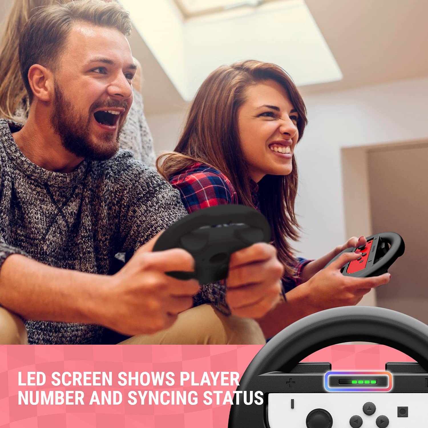 Foto 4 | Volante Orzly Para Nintendo Switch Y Oled Joycons - Venta Internacional.