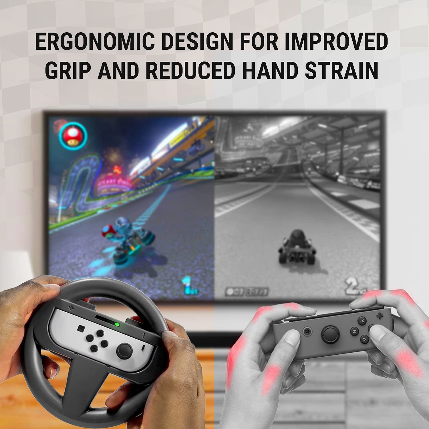 Foto 6 pulgar | Volante Orzly Para Nintendo Switch Y Oled Joycons - Venta Internacional.