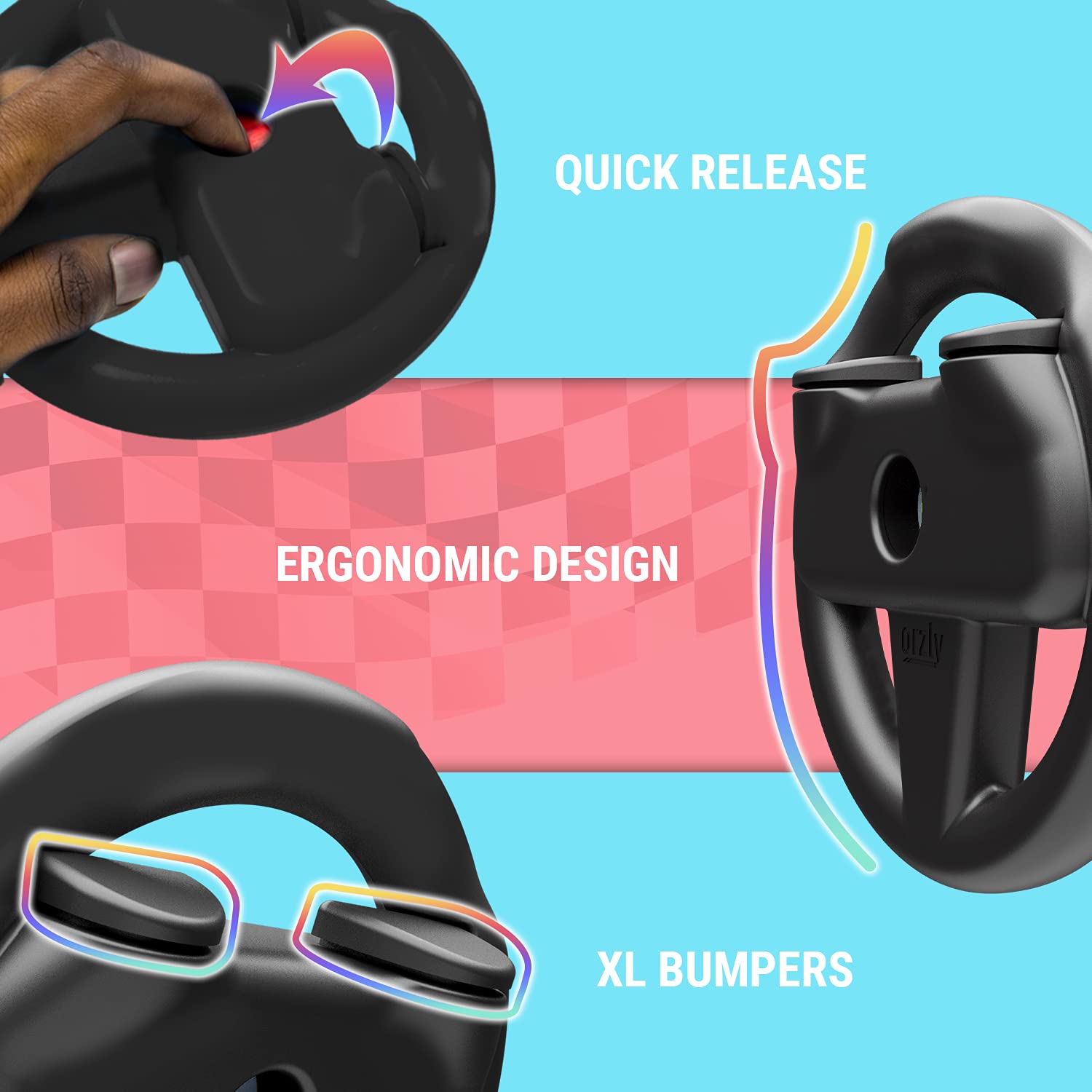 Foto 7 pulgar | Volante Orzly Para Nintendo Switch Y Oled Joycons - Venta Internacional.