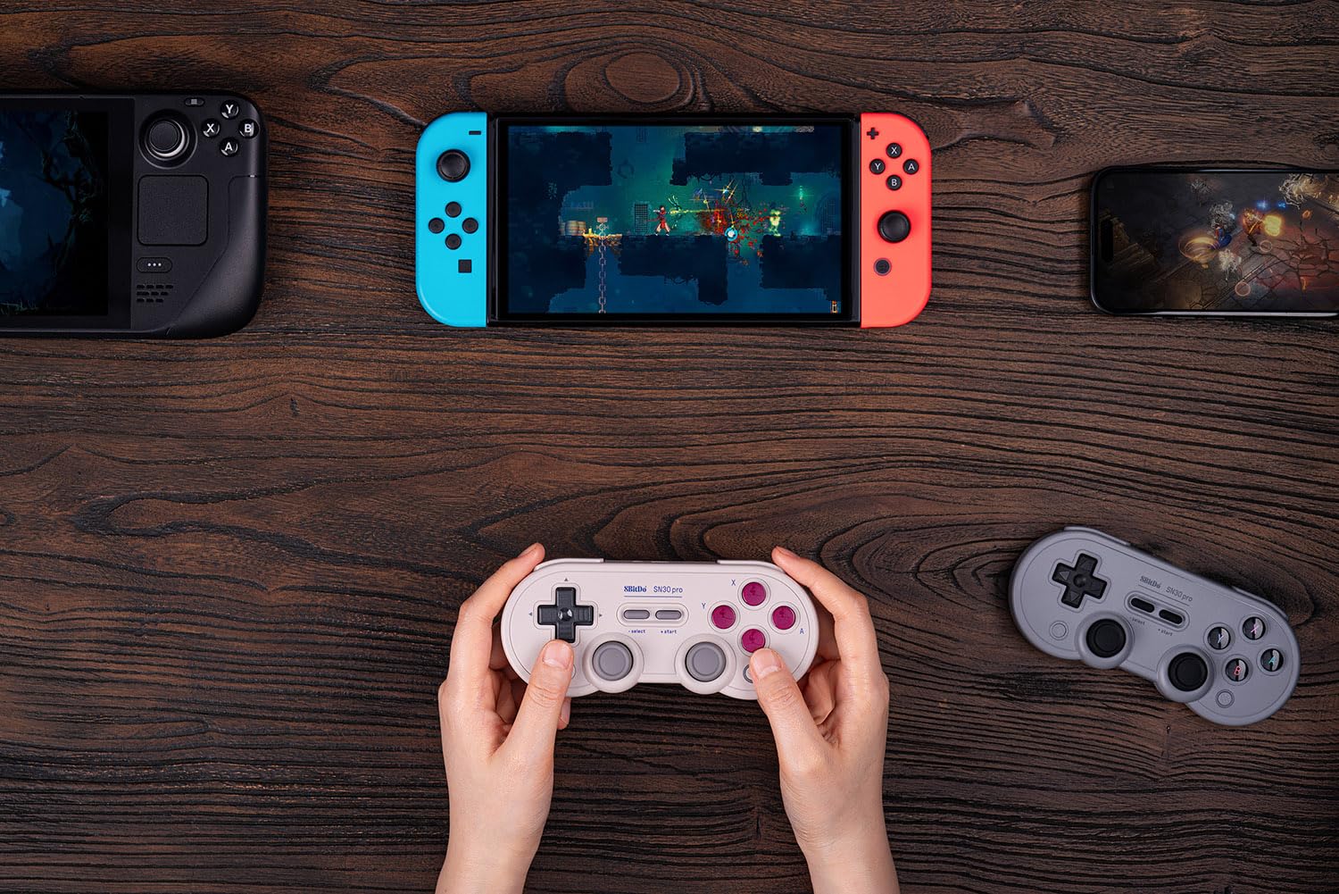 Foto 3 pulgar | Controlador Bluetooth 8bitdo Sn30 Pro Hall Effect Gris - Venta Internacional.