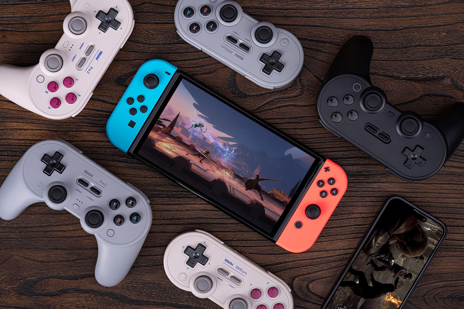 Foto 6 pulgar | Controlador Bluetooth 8bitdo Pro 2 Para Switch Grey Edition - Venta Internacional.
