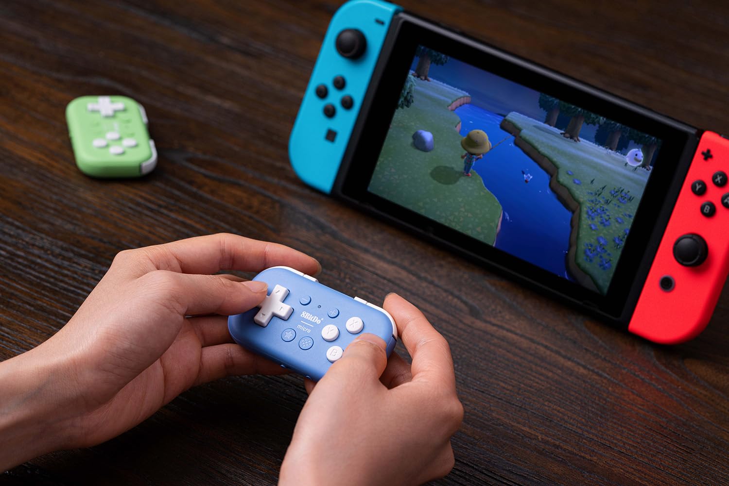 Foto 8 pulgar | Gamepad 8bitdo Micro Bluetooth De Bolsillo Para Switch Blue - Venta Internacional.