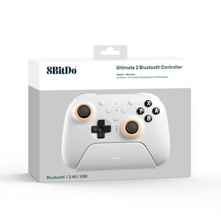 Foto 2 | Controlador Bluetooth 8bitdo Ultimate 2 Para Switch/pc - Blanco - Venta Internacional.