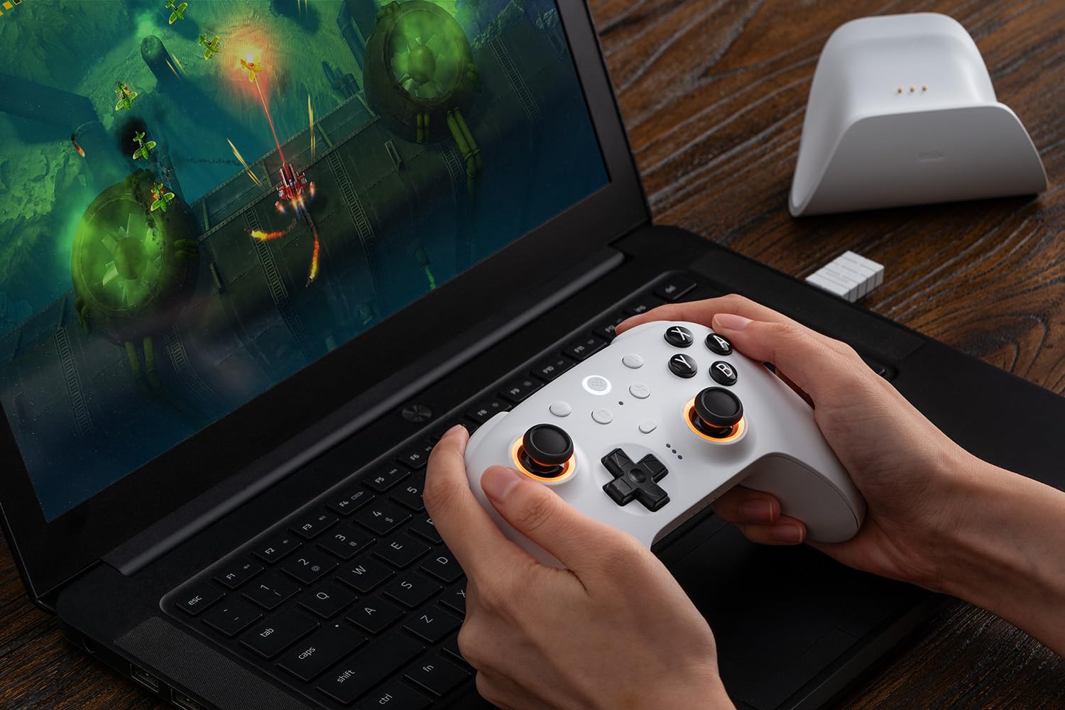 Foto 8 pulgar | Controlador Bluetooth 8bitdo Ultimate 2 Para Switch/pc - Blanco - Venta Internacional.