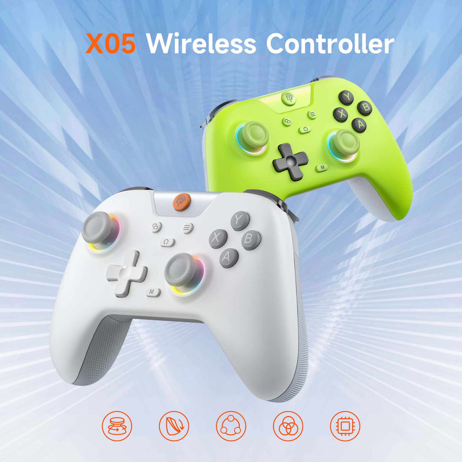 Foto 4 pulgar | Controlador De Juegos Easysmx X05 Rgb Bluetooth Para Pc, Switch, Mo - Venta Internacional.