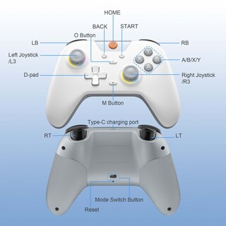 Foto 4 | Controlador De Juegos Easysmx X05 Rgb Bluetooth Para Pc, Switch, Mo - Venta Internacional.