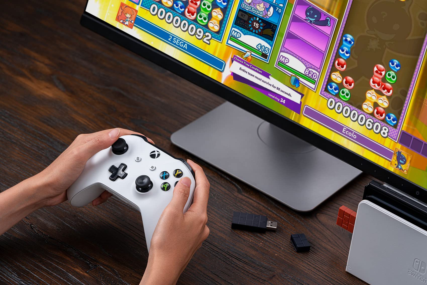 Foto 7 pulgar | Adaptador De Controlador, Adaptador De 8 Bits, 2 Usb Inalámbrico Para Pc - Venta Internacional.