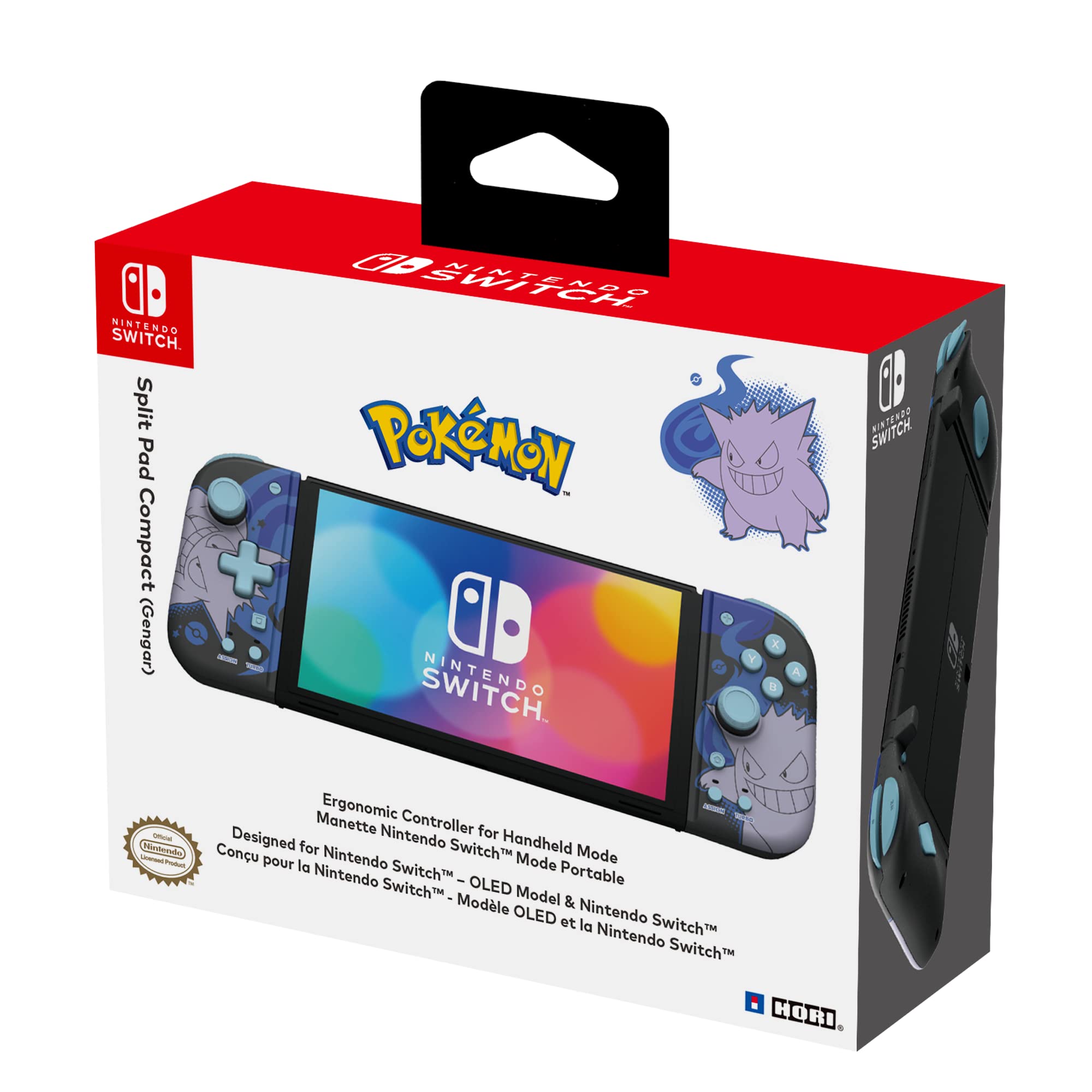 Foto 3 pulgar | Controlador Hori Nintendo Switch Split Pad Compact Gengar - Venta Internacional.