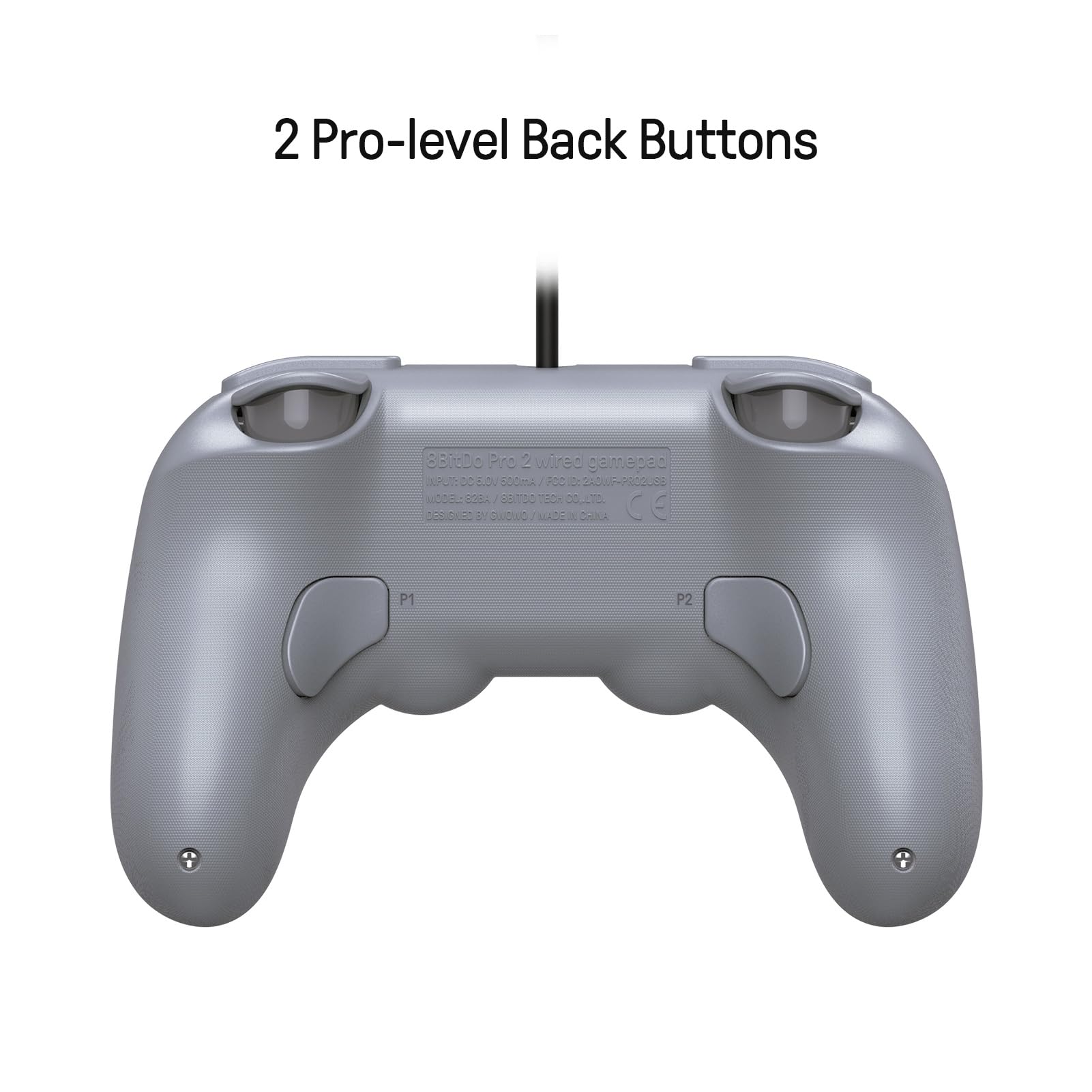 Foto 5 pulgar | Controlador Con Cable 8bitdo Pro 2 Con Botones Traseros Para Switch Grey - Venta Internacional.
