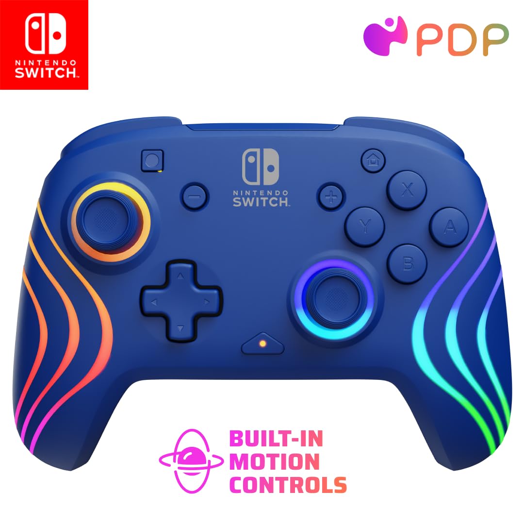 Controlador Pro Inalámbrico Pdp Afterglow Wave Para Nintendo Switch - Venta Internacional.