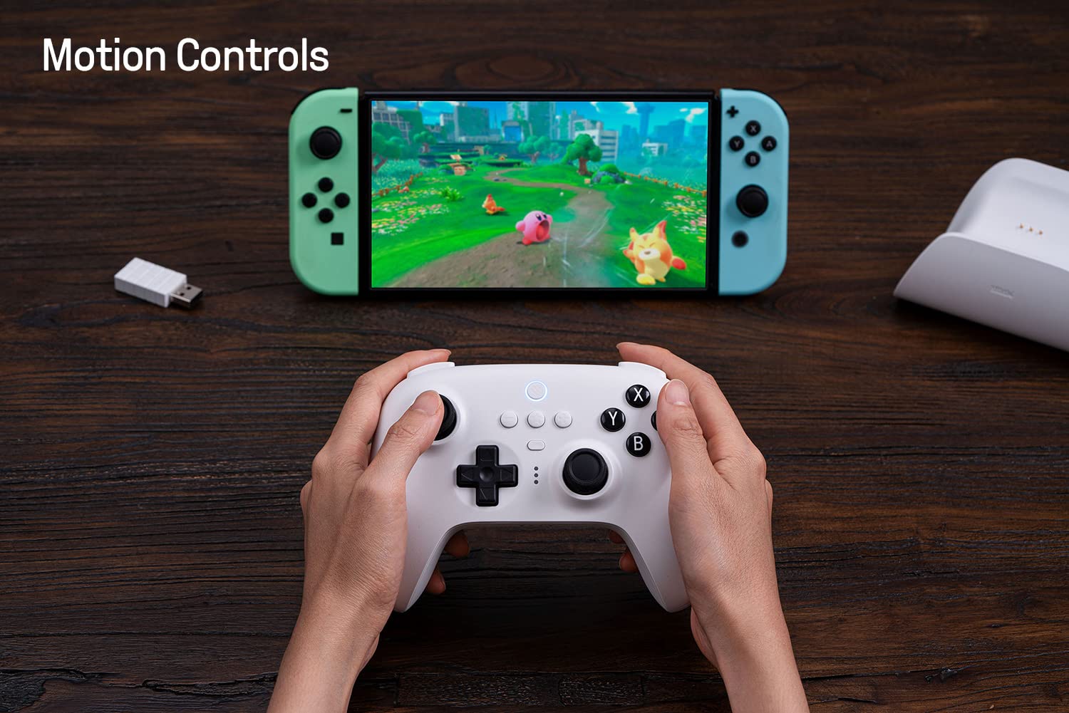 Foto 5 pulgar | Controlador Bluetooth 8bitdo Ultimate Con Base De Carga, Color Blanco - Venta Internacional.
