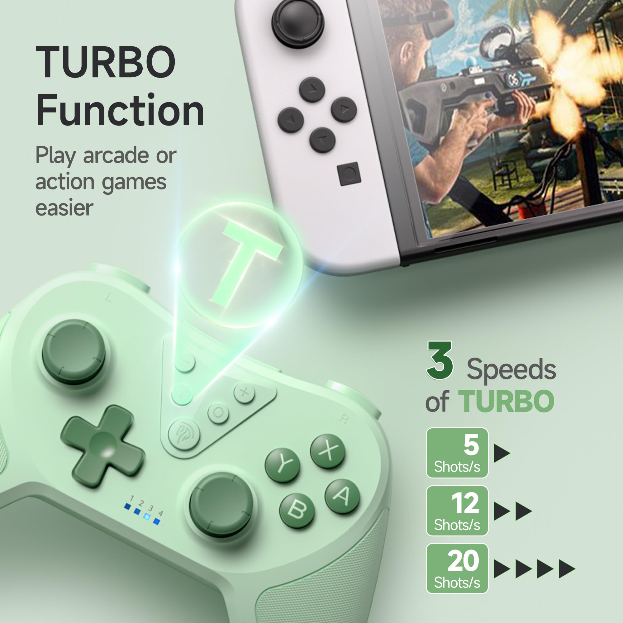 Foto 3 pulgar | Controlador Inalámbrico Pro Easysmx T37 Para Switch/switch Lite/switch Oled - Venta Internacional.
