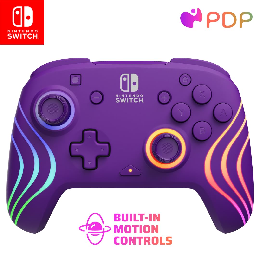 Foto 2 pulgar | Controlador Pro Inalámbrico Pdp Afterglow Wave Para Nintendo Switch - Venta Internacional.