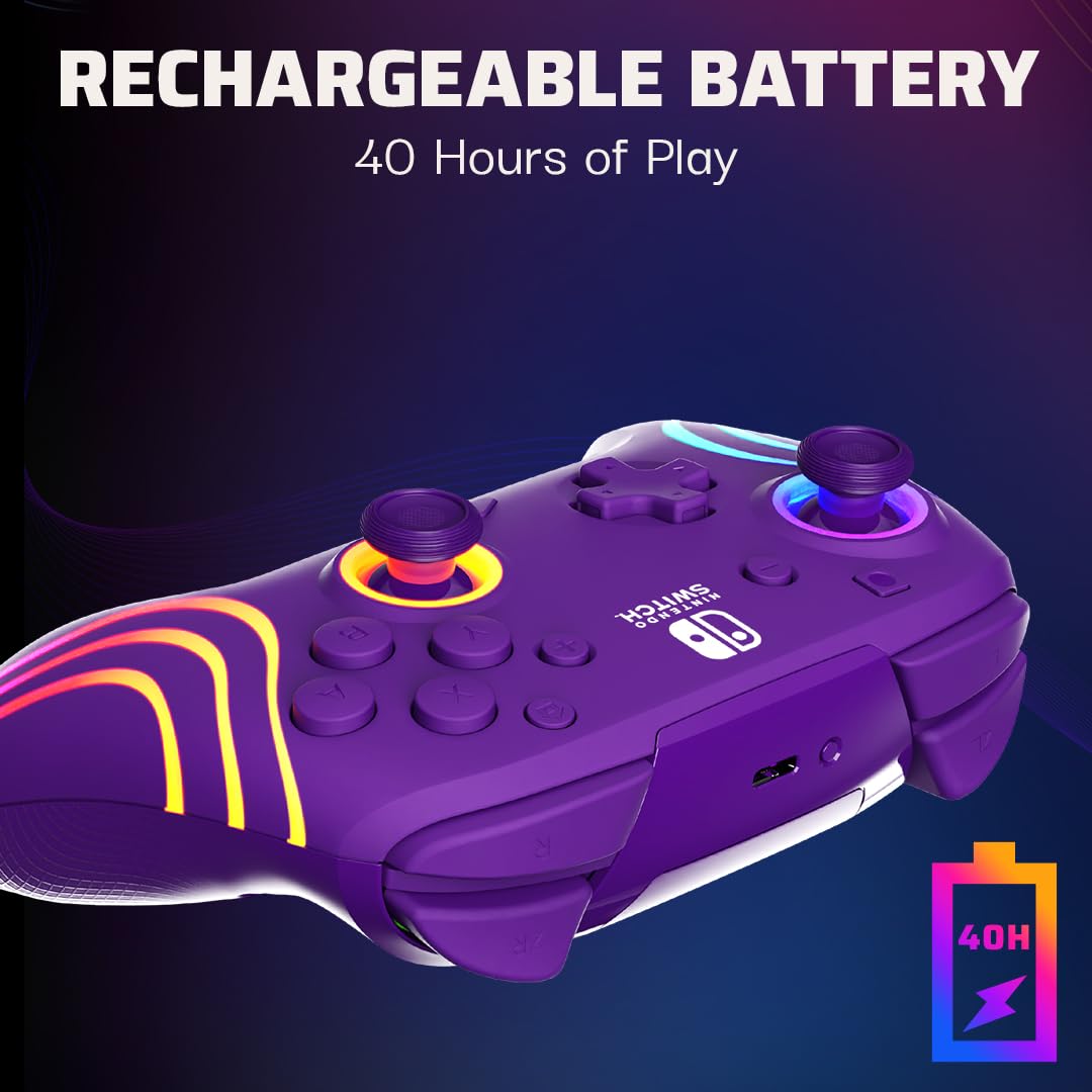 Foto 5 pulgar | Controlador Pro Inalámbrico Pdp Afterglow Wave Para Nintendo Switch - Venta Internacional.
