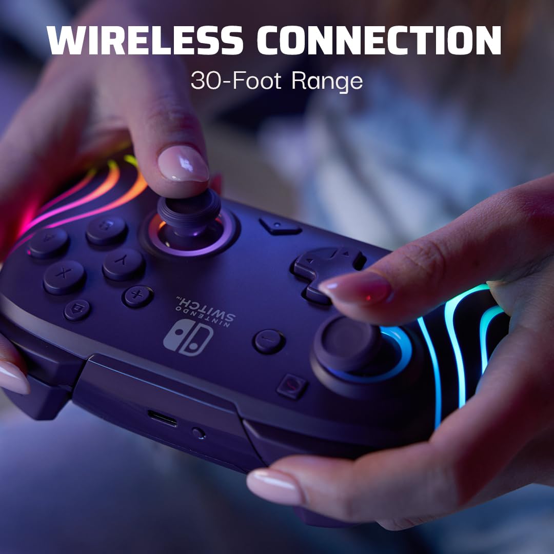 Foto 7 pulgar | Controlador Pro Inalámbrico Pdp Afterglow Wave Para Nintendo Switch - Venta Internacional.