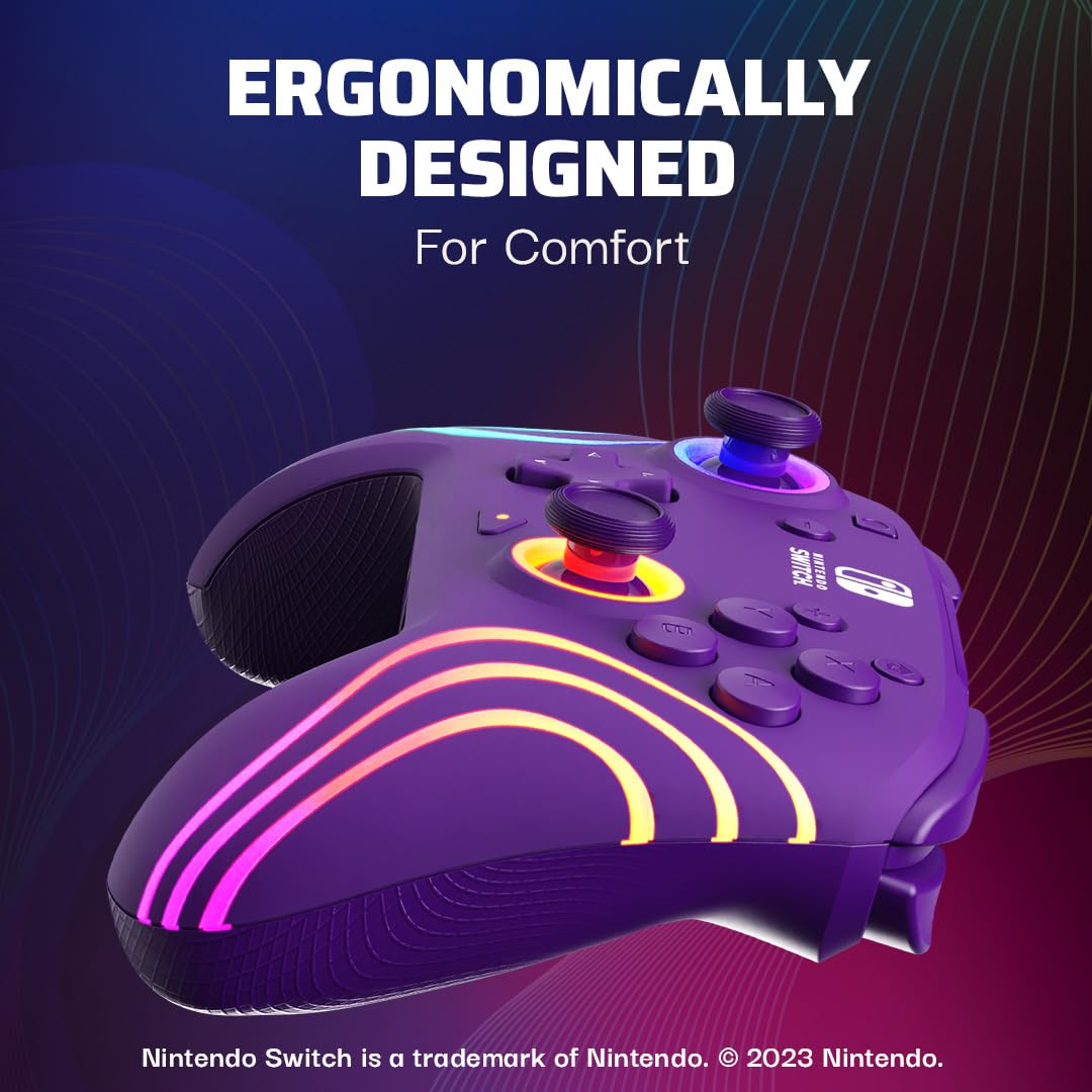 Foto 8 pulgar | Controlador Pro Inalámbrico Pdp Afterglow Wave Para Nintendo Switch - Venta Internacional.