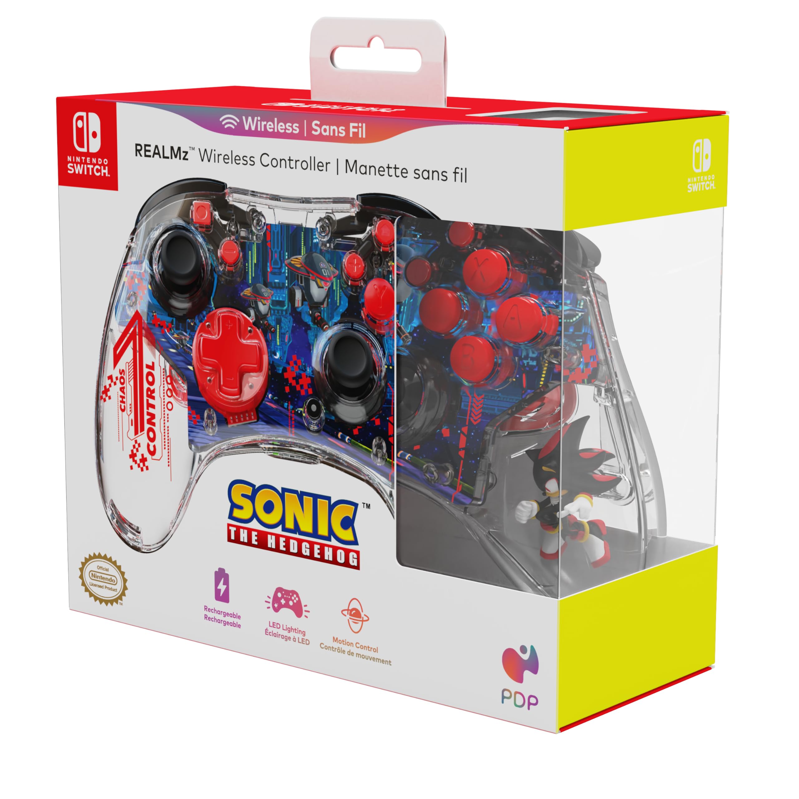 Foto 7 pulgar | Controlador Inalámbrico Nintendo Switch Pro Pdp Realmz Sonic - Venta Internacional.