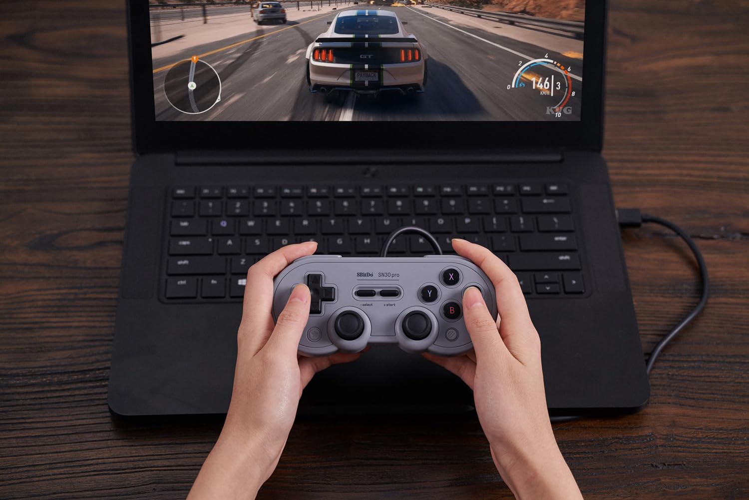 Foto 7 pulgar | Controlador 8bitdo Sn30 Pro Usb Con Cable Para Switch, Pc Y Raspberry Pi - Venta Internacional.