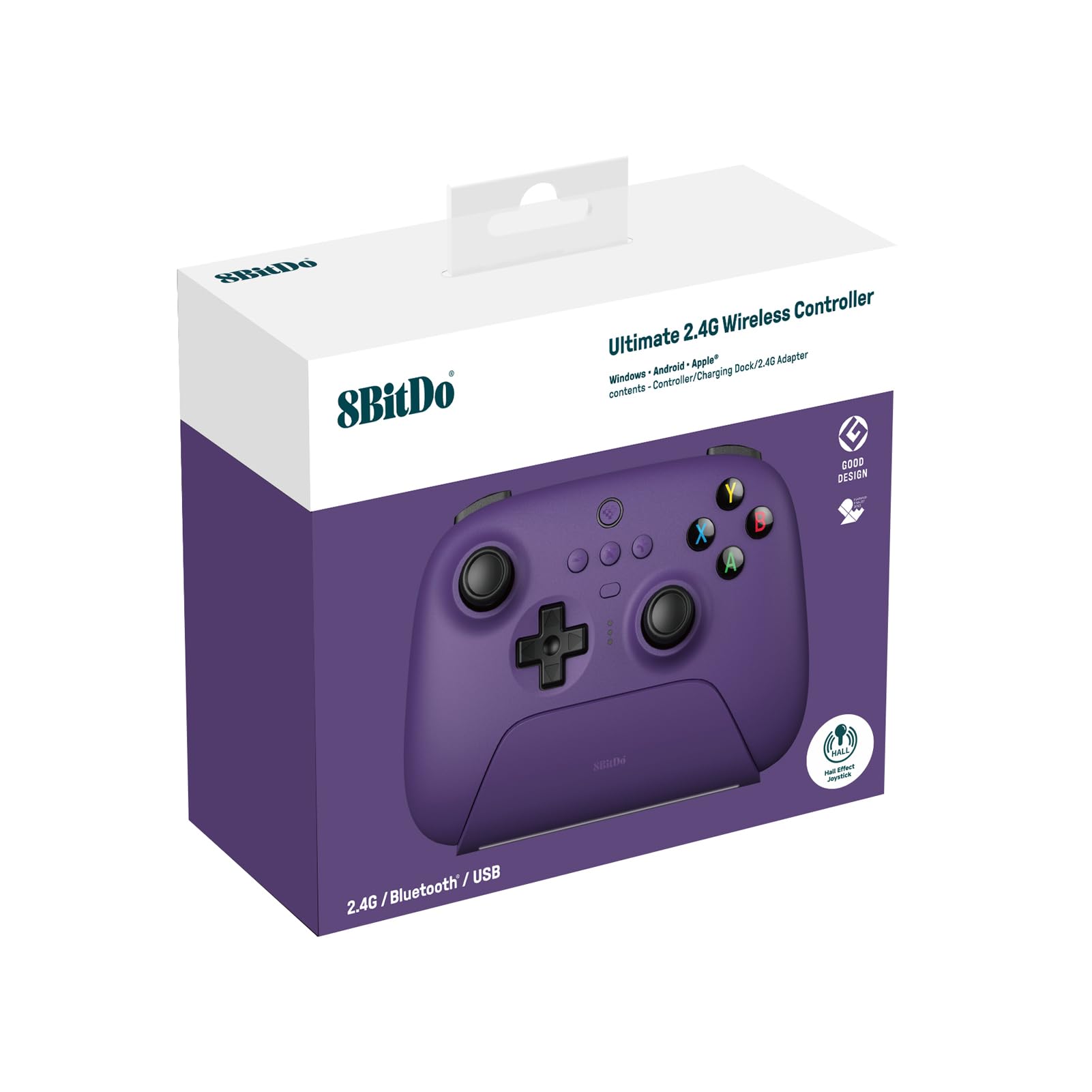 Foto 3 pulgar | Controlador Inalámbrico 8bitdo Ultimate 2.4g Con Base De Carga Púrpura - Venta Internacional.