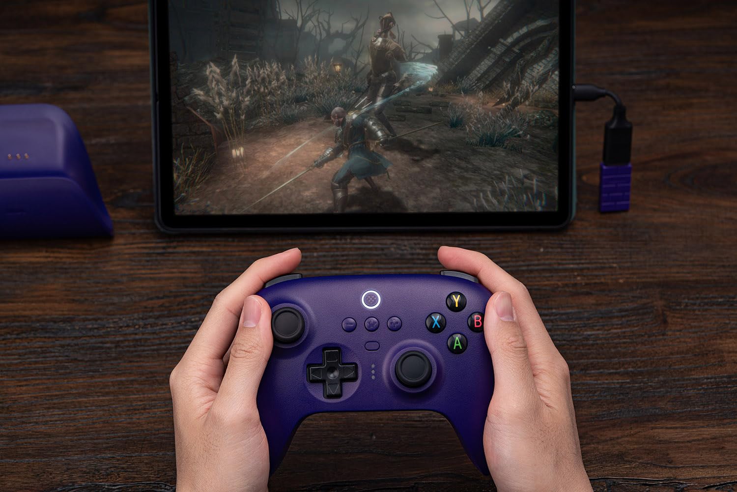 Foto 8 pulgar | Controlador Inalámbrico 8bitdo Ultimate 2.4g Con Base De Carga Púrpura - Venta Internacional.