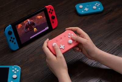 Foto 6 | Gamepad 8bitdo Lite 2 Bluetooth Para Switch, Android, Color Rosa - Venta Internacional.