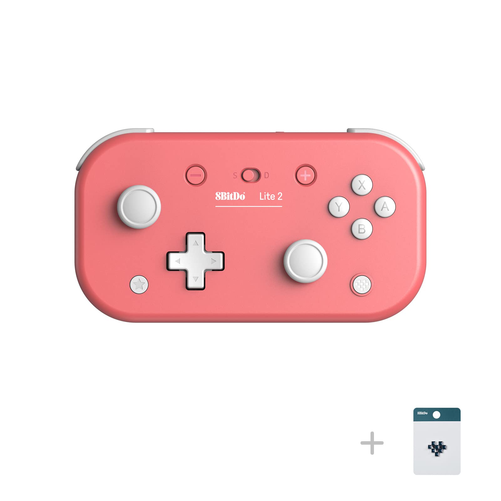 Foto 2 pulgar | Controlador Bluetooth 8bitdo Lite 2 Con Control De Movimiento Rosa - Venta Internacional.