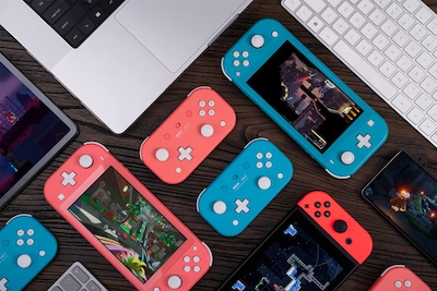 Foto 7 | Controlador Bluetooth 8bitdo Lite 2 Con Control De Movimiento Rosa - Venta Internacional.