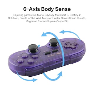 Foto 2 | Controlador De Juegos 8bitdo Sn30 Pro Inalámbrico Bluetooth Para Switch - Venta Internacional.