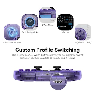 Foto 4 | Controlador De Juegos 8bitdo Sn30 Pro Inalámbrico Bluetooth Para Switch - Venta Internacional.