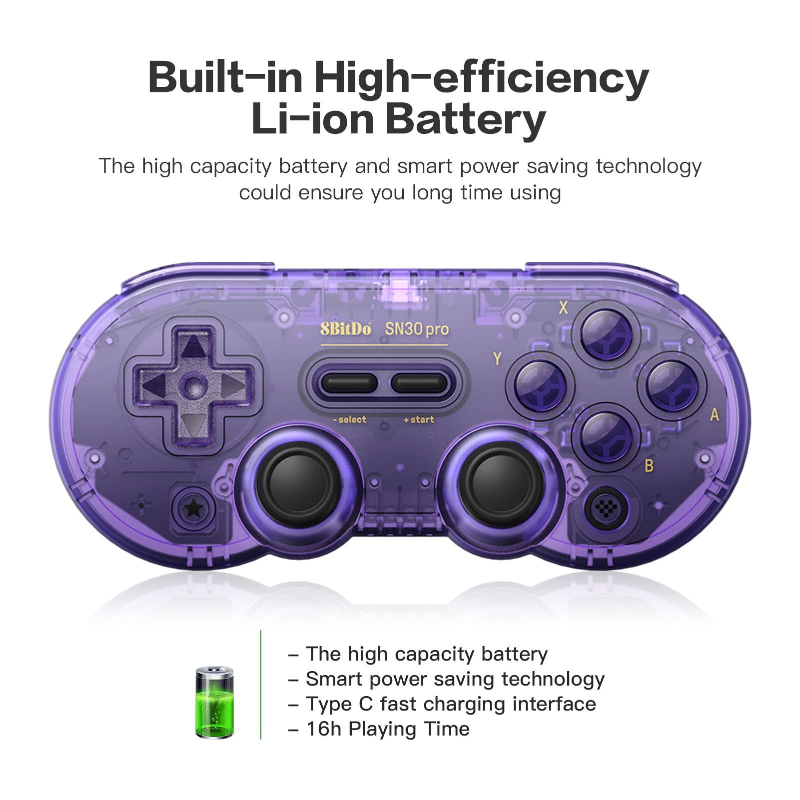 Foto 6 pulgar | Controlador De Juegos 8bitdo Sn30 Pro Inalámbrico Bluetooth Para Switch - Venta Internacional.