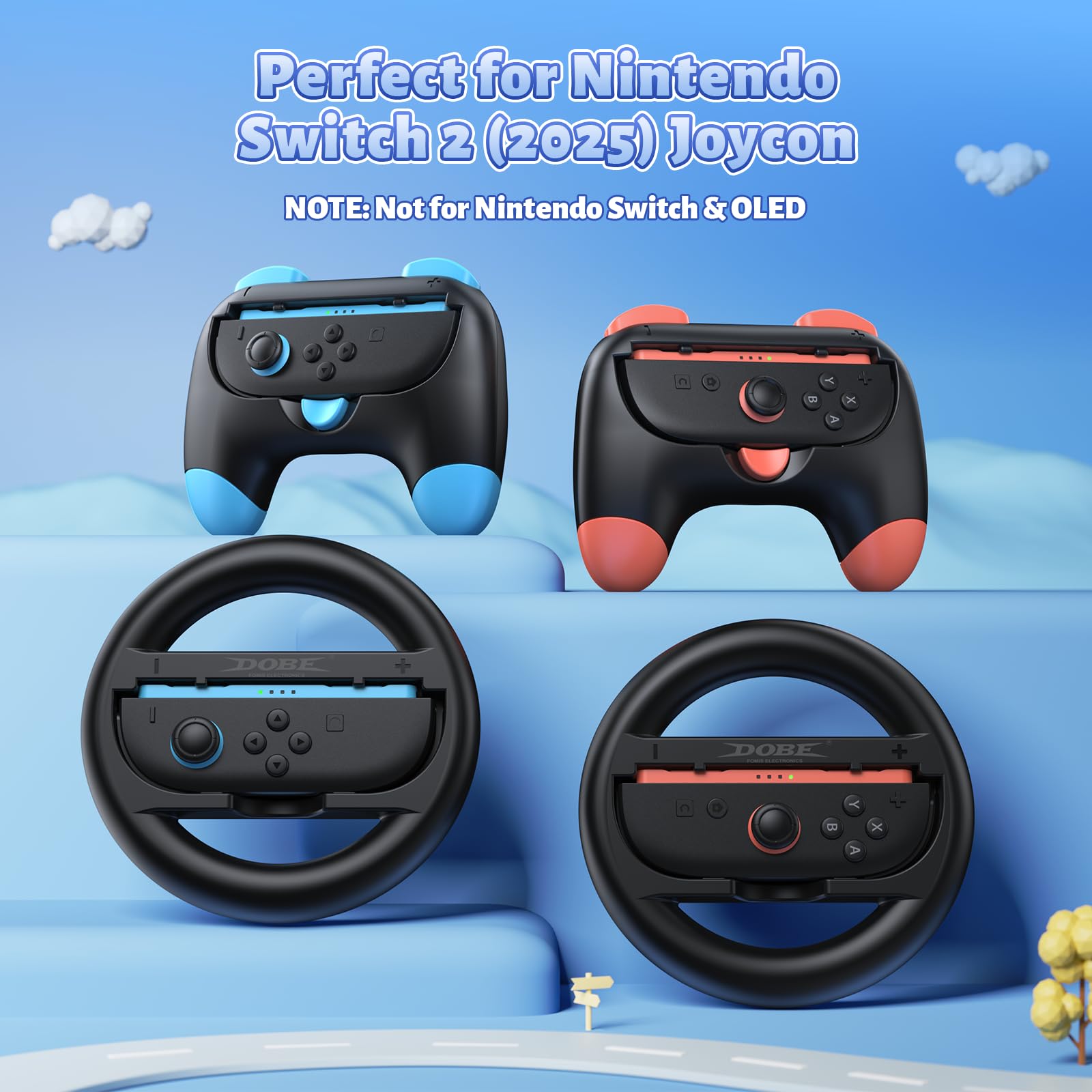 Foto 3 pulgar | Empuñaduras De Mando Y Volantes Fastsnail Switch 2 Para Nintendo Switch 2 - Venta Internacional.