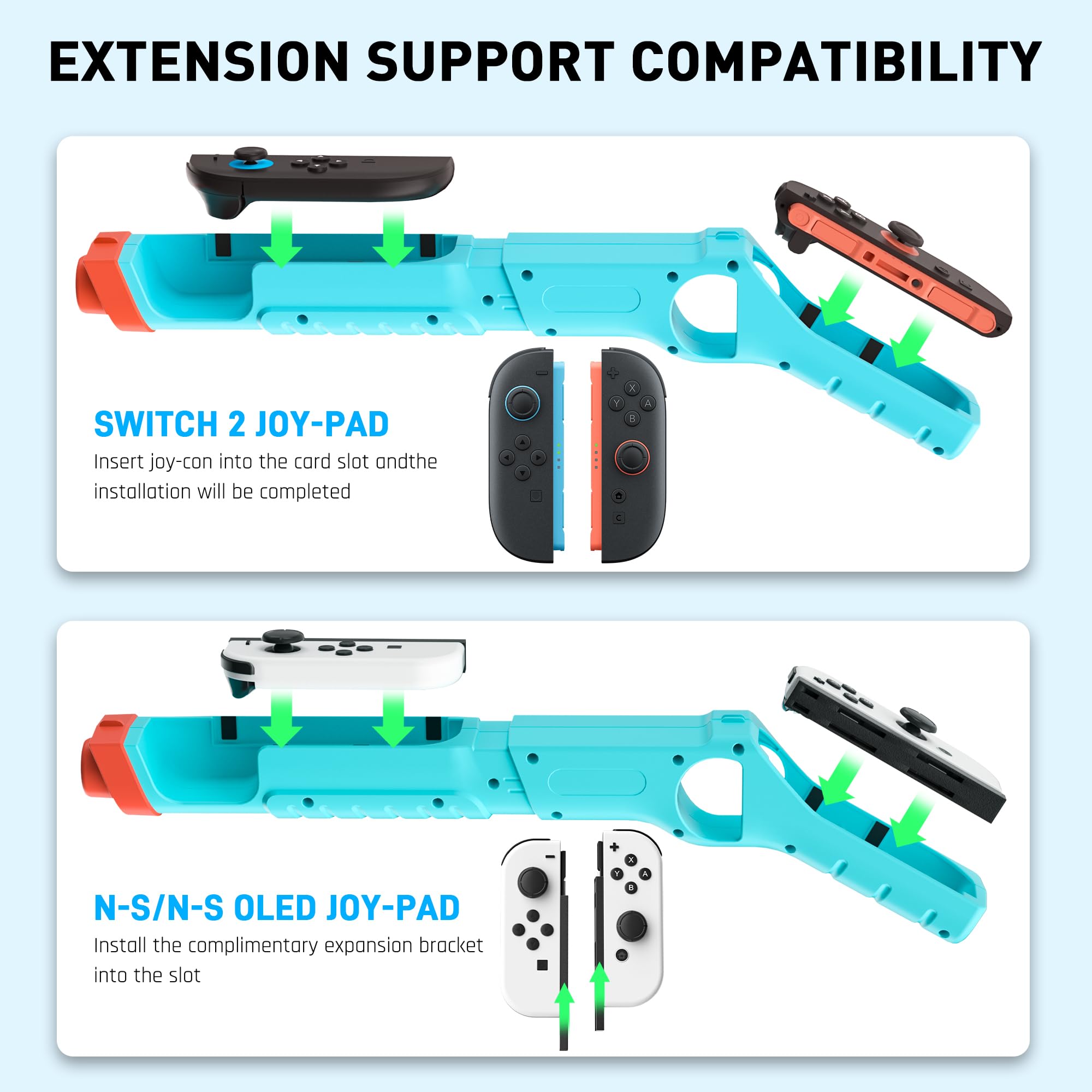 Foto 5 pulgar | Game Gun Fanpl Para Nintendo Switch Joy Con Grip Sniper Elite - Venta Internacional.
