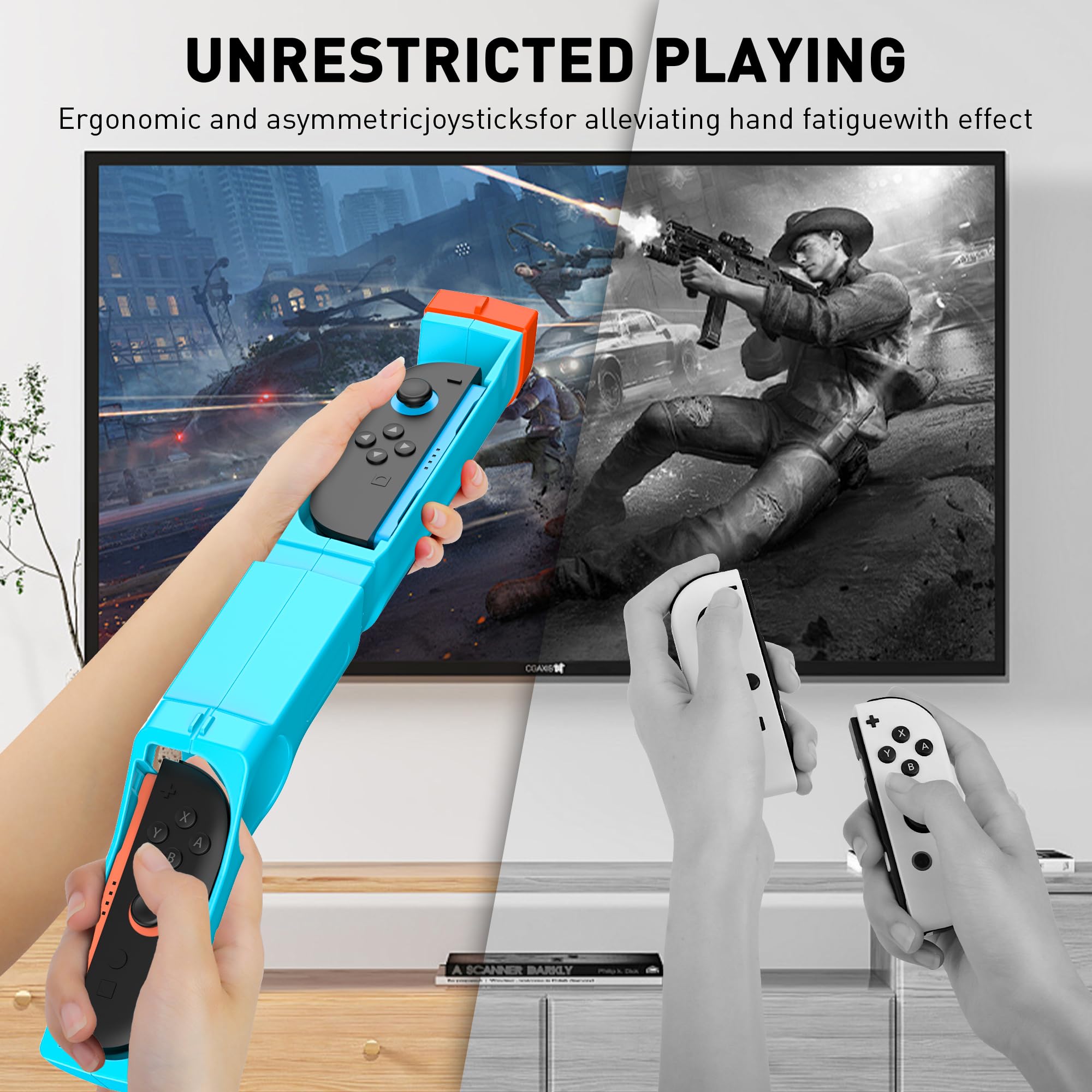 Foto 7 | Game Gun Fanpl Para Nintendo Switch Joy Con Grip Sniper Elite - Venta Internacional.