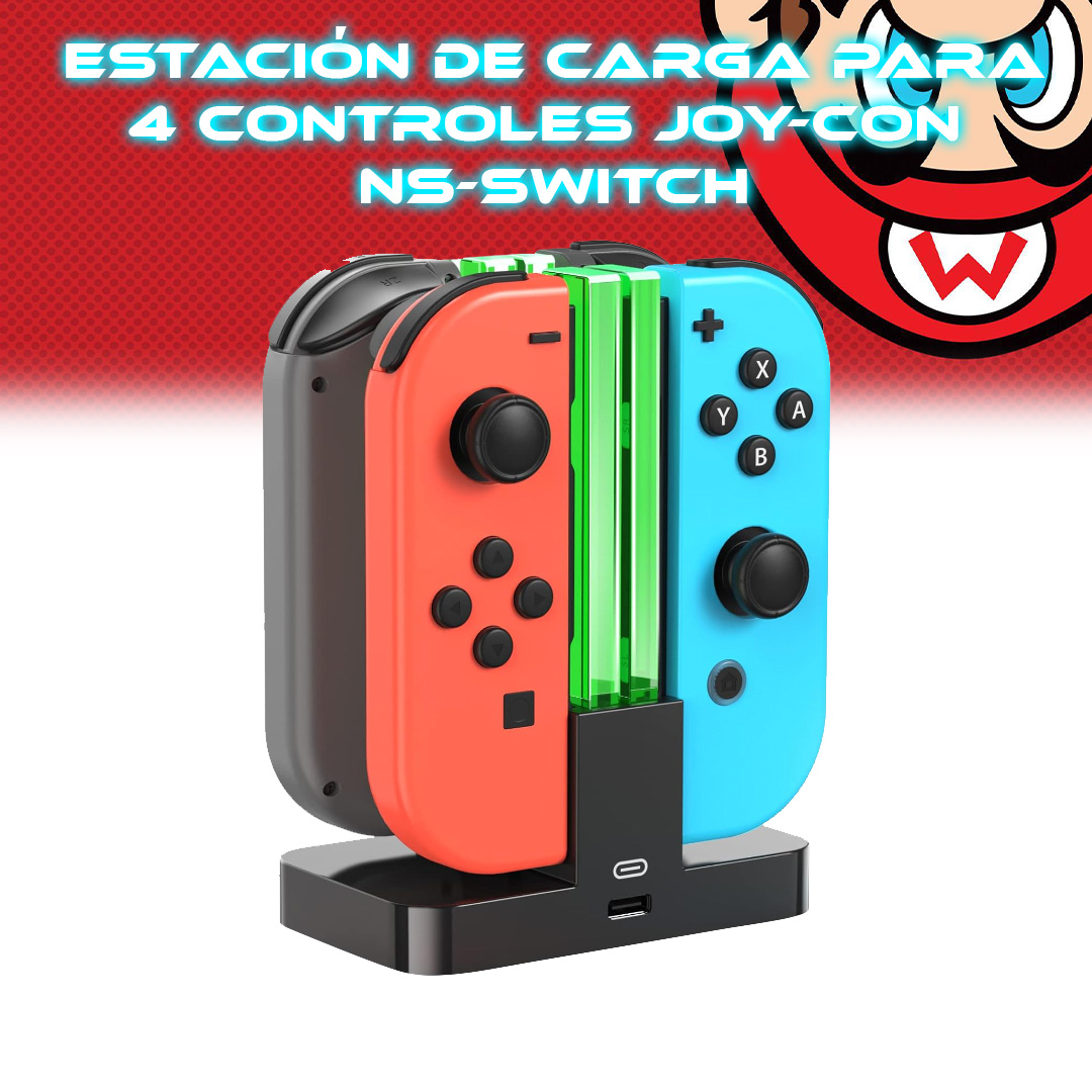 Foto 3 pulgar | Estación de Carga Store Cline para 4 Controles de Nintendo Switch