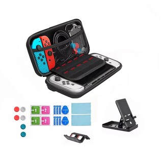 Foto 1 | Kit De Accesorios Funda Para Nintendo Switch Oled 27 Piezas Eo Safe Imports Esi-14425 Negro