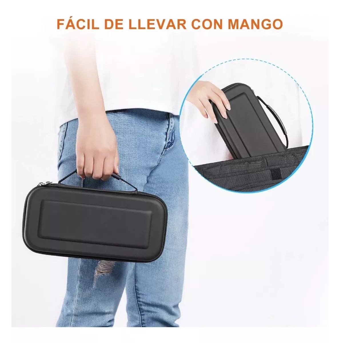 Foto 3 pulgar | Kit De Accesorios Funda Para Nintendo Switch Oled 27 Piezas Eo Safe Imports Esi-14425 Negro