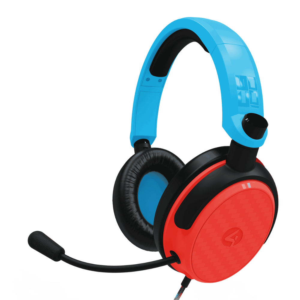 Foto 2 pulgar | Audifonos 4gamers C6-100 Headset: Gaming Para Ps4/ps5, Xbox, Switch, Pc - Rojo/azul