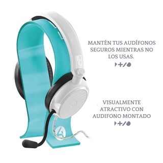 Foto 3 | Soporte 4gamers Para Audífonos Gaming - Aqua: Compatible Con Ps4/ps5/xbox/switch/pc