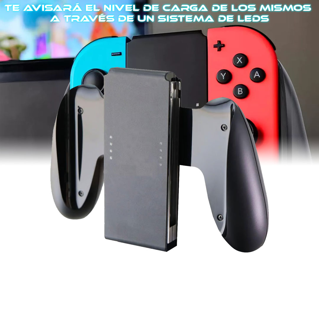 Foto 5 | Carga Y Juega Compatible Con Control Joy-con Grip, Carga Y Juega Joy-con