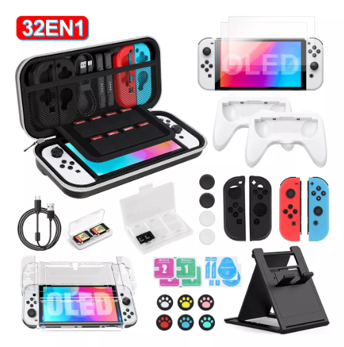 Foto 1 | Estuche Kit Xtellar De Accesorios Para Nintendo Switch Oled Color Negro