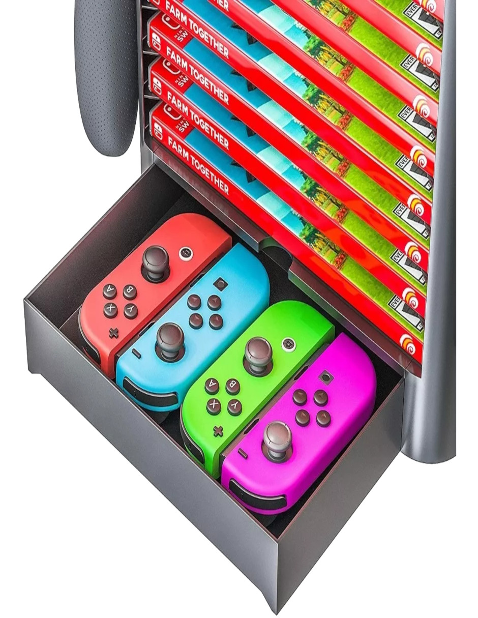 Foto 6 pulgar | Soporte Organizador para Nintendo Switch + Termo Güish